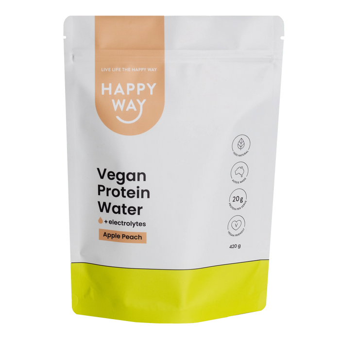 Happy Way Plant Protein Vegan Protein Water Apple Peach 420g