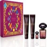 Versace Crystal Noir Edt 90ml / Bath &amp; Showergel 100ml / Body Lotion 100ml / Edt 5ml