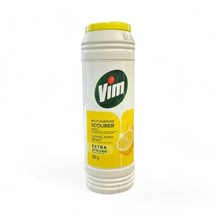 Vim Multi-Purpose Scourer 500g lemon fresh cleaning powder for tough stains and kitchen surfaces