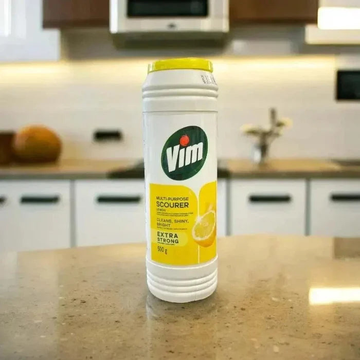 Vim Multi-Purpose Scourer 500g lemon fresh cleaning powder for tough stains and grime removal