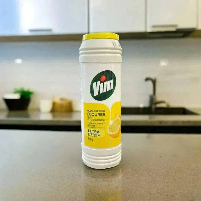 Vim Multi-Purpose Scourer 500g lemon fresh cleaning powder for tough stains and grime removal