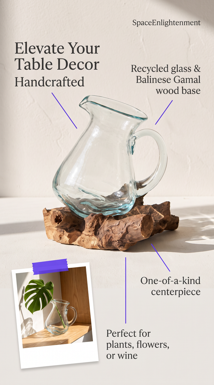 Water Jug Handcarved Ornamental & Practical