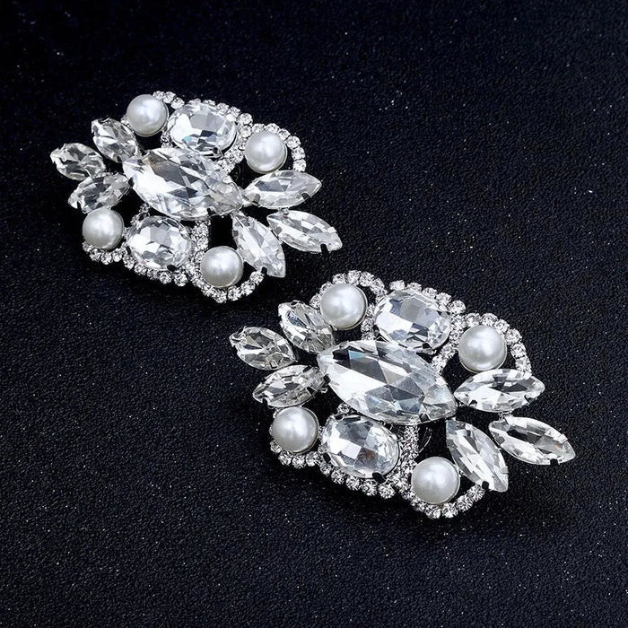 Wedding Accessories - Pearl and Crystal Bridal Shoe Clips