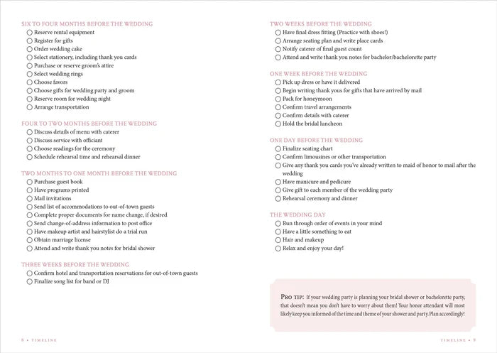Wedding Planner Checklist