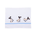 Eloise Weenie dog bath towel on white background