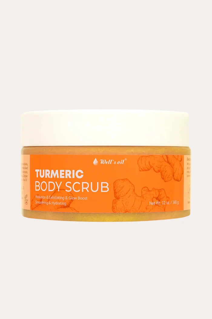 WELL'S OIL TURMERIC BODY SCRUB 12oz IWELL