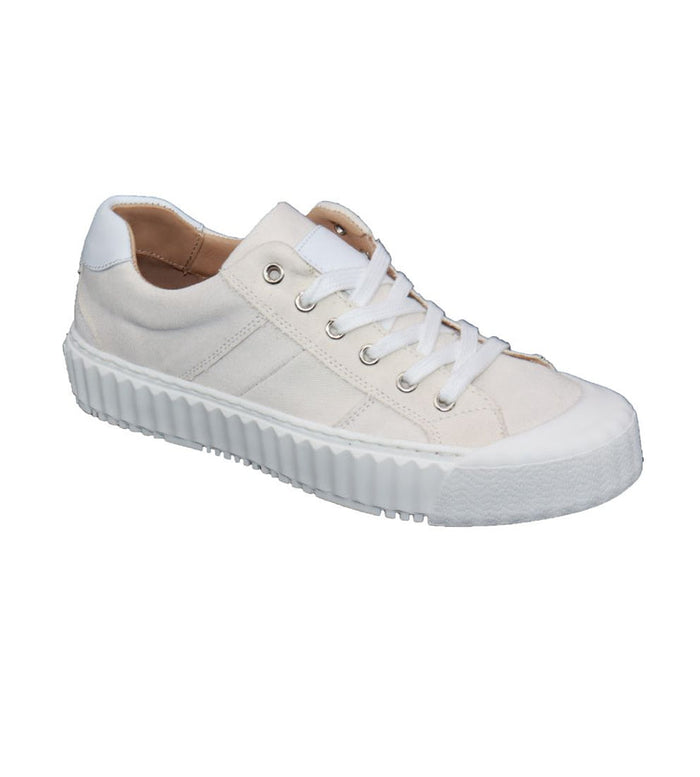 White Ivy Canvas Sneakers by Eric Michael