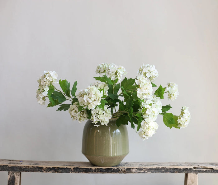 White Snowball Bush Viburnum Stem - Magnolia Lane co. Home + Garden + Gift