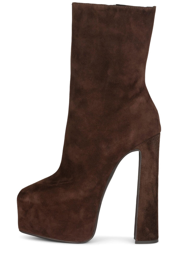 WOAH Platform Boot Coffee Suede