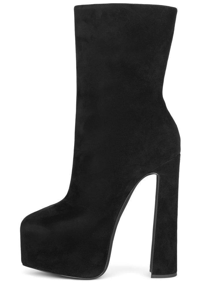 WOAH Platform Boot Black Suede
