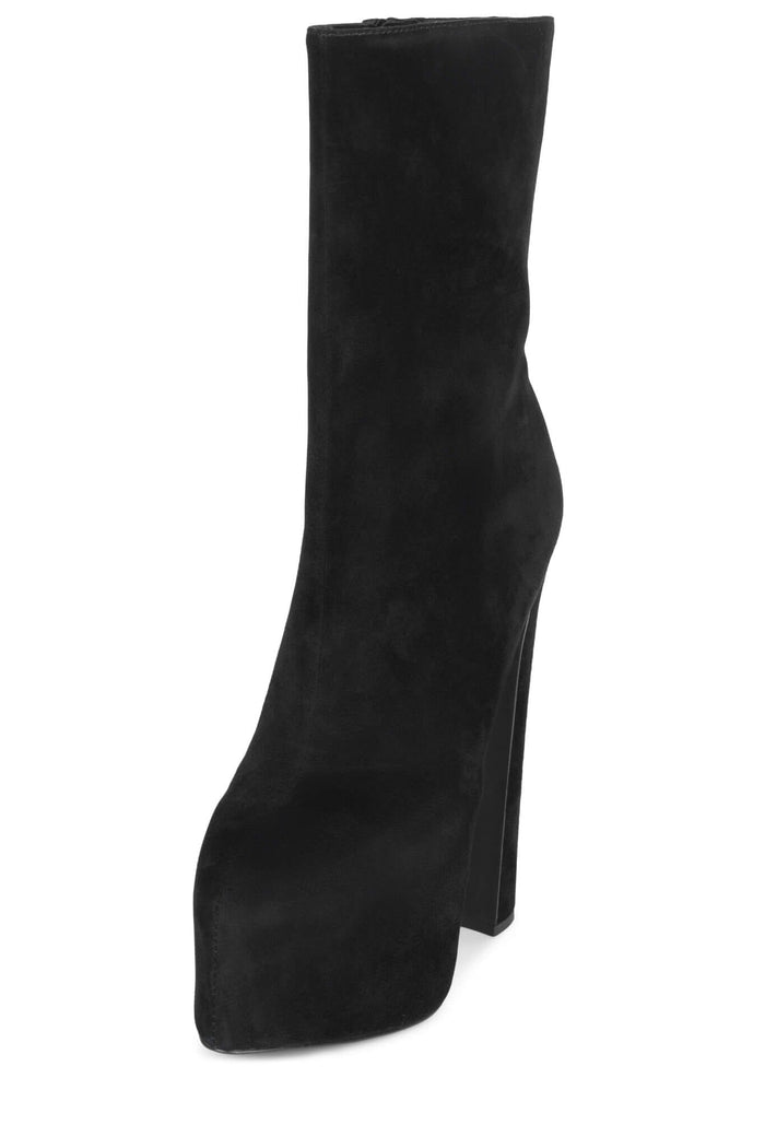 WOAH Platform Boot Black Suede _hover