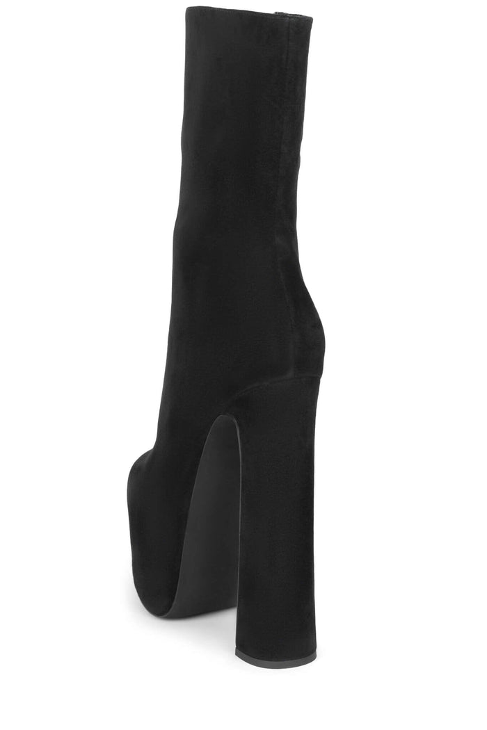 WOAH Platform Boot Black Suede