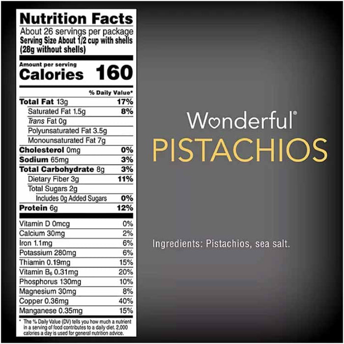 Wonderful Lightly Salted Pistachios - 48 Oz