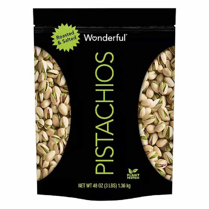 Wonderful Roasted & Salted Pistachios - 48 Oz Each -