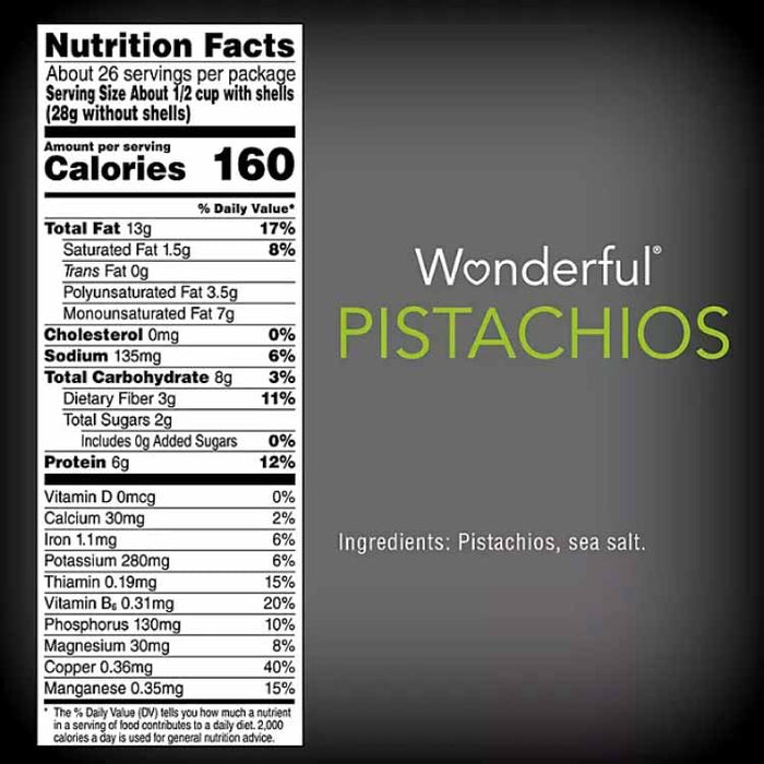 Wonderful Roasted & Salted Pistachios - 48 Oz Each -
