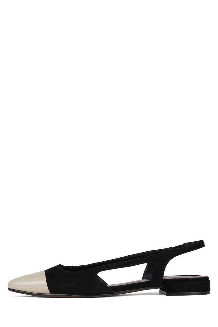WORTHWHILE Jeffrey Campbell Flat Black Cream Combo