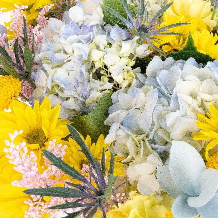 Yellow Pastel Pop Flower Bouquet Close Up - Image