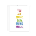 You Are Magic, Baby Notecard Rainbow